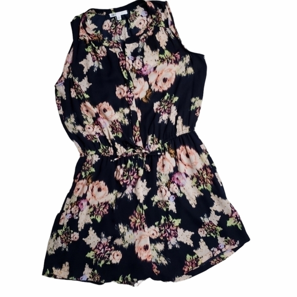 Dr2 Dark Blue Floral Romper Small - Picture 1 of 6